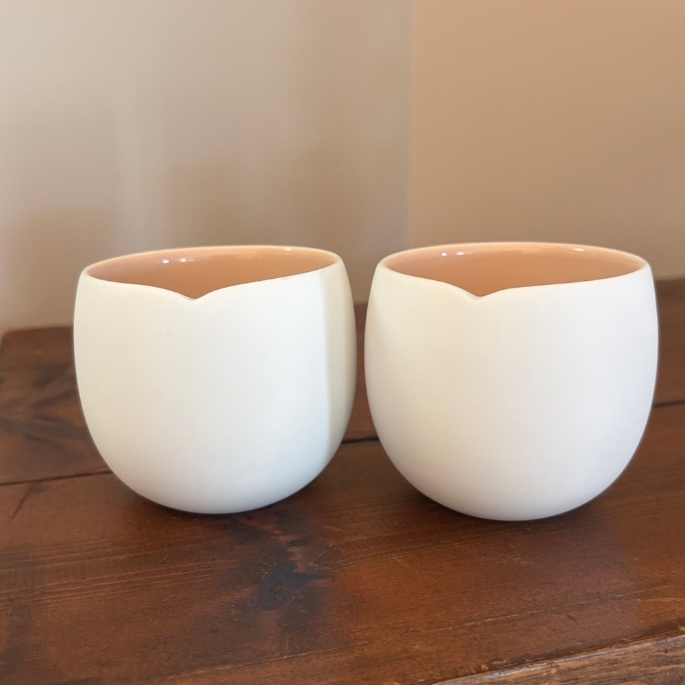 Nespresso White Ceramic Coffee Capsule Holders - Set of 2